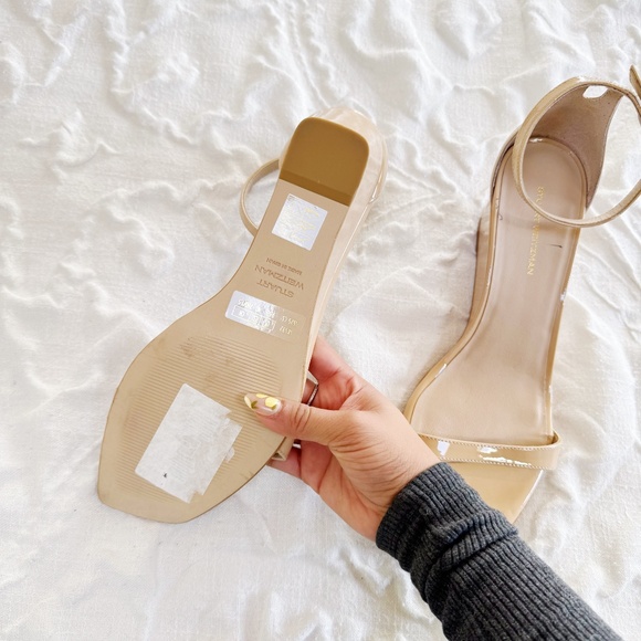 Stuart Weitzman Nudistcurve Wedge Sandal Size 9.5 New - Picture 10 of 11
